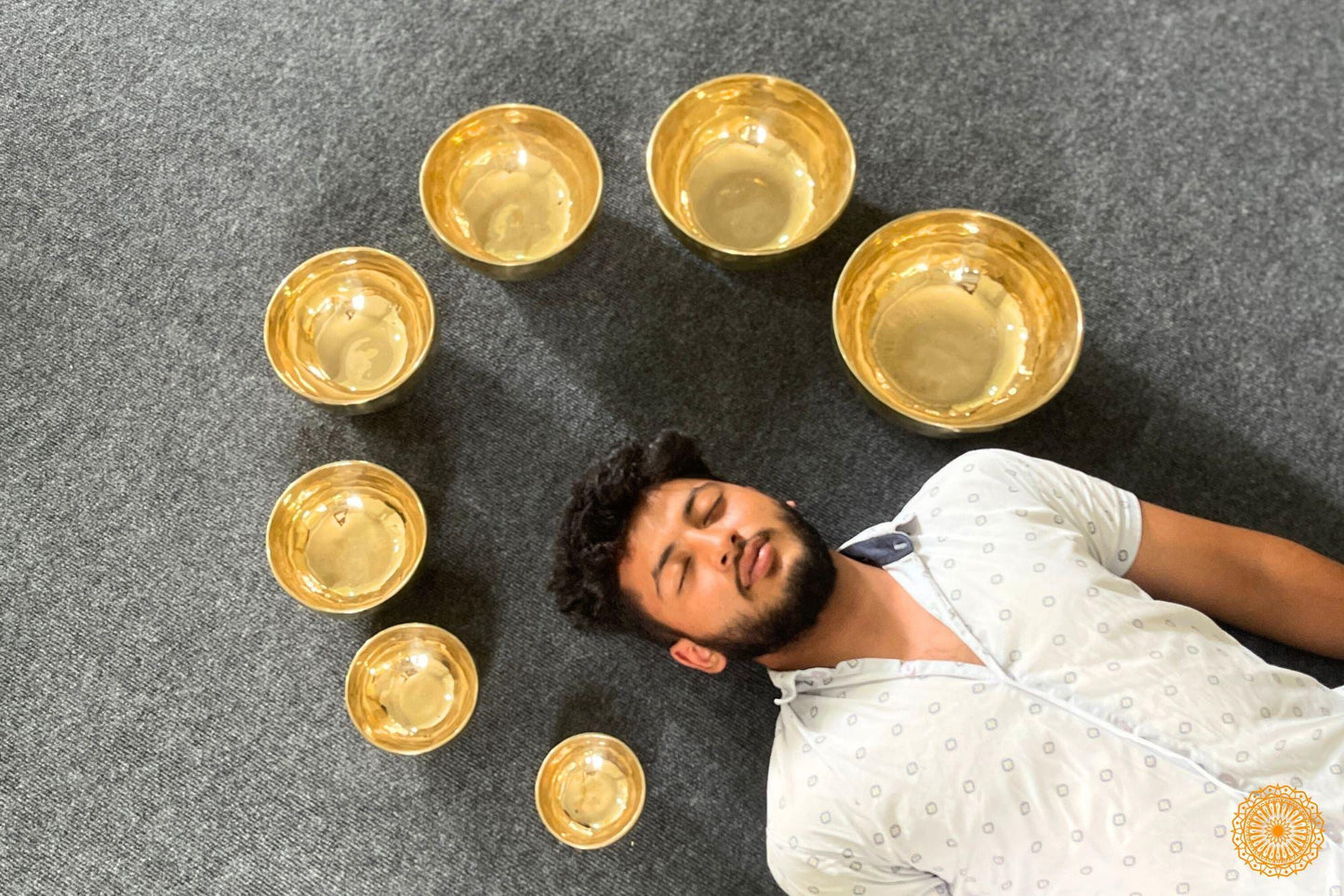 7 Chakra Healing Tibetan handmade Singing Bowl- Shiny Jambati Sets for  Meditation, Yoga and Sound Baths - Seven Chakra Bowls